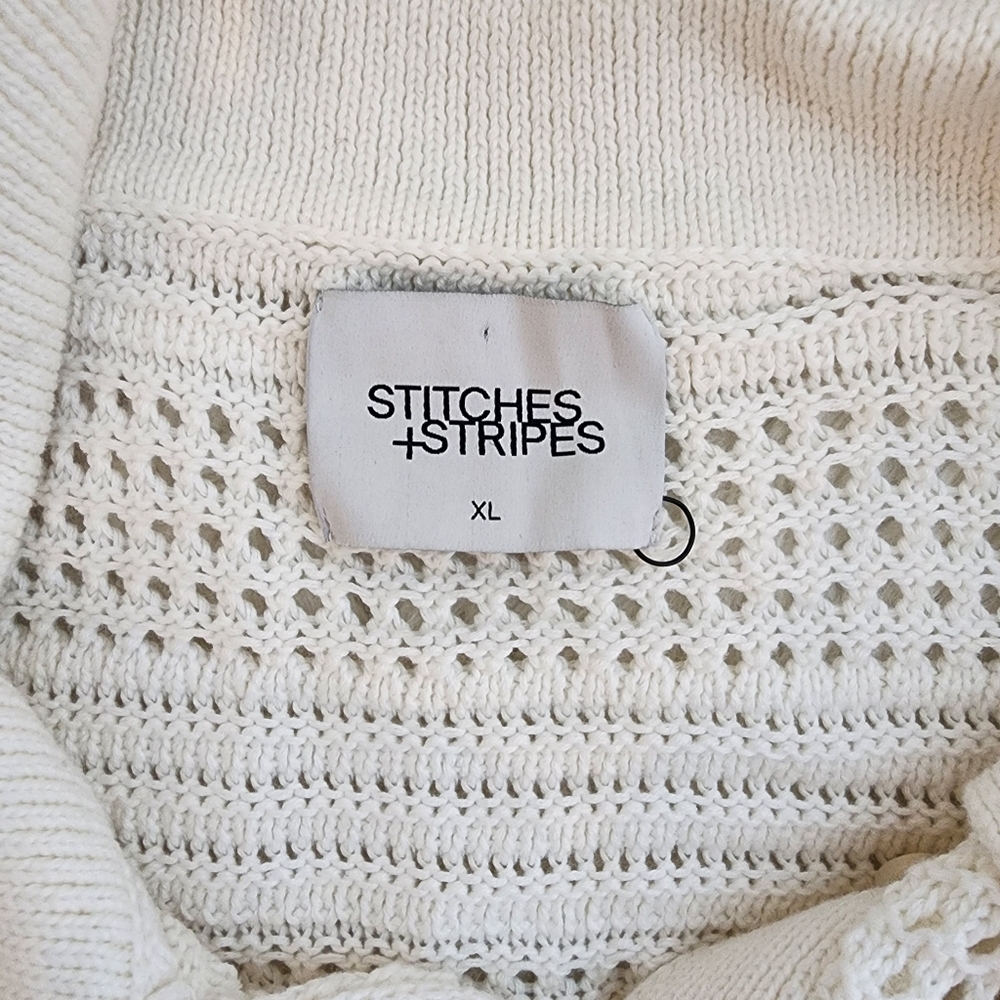 STITCHES & STRIPES REVOLVE TAYLIN POLO IN CHALK COLOR WOMENS SIZE XL NWOT - Picture 4 of 15